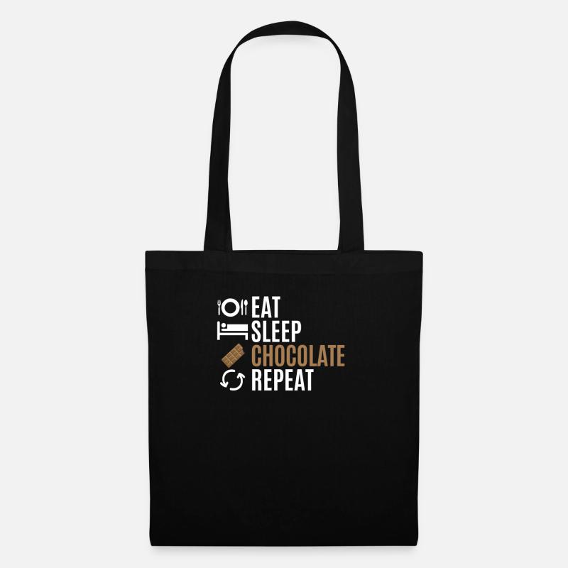 chocolat - Sac en tissu - noir