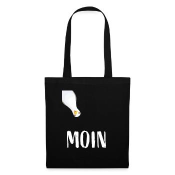 Moin North German coast Hamburg seagull Baltic Sea North Sea - Tote Bag - black - Front