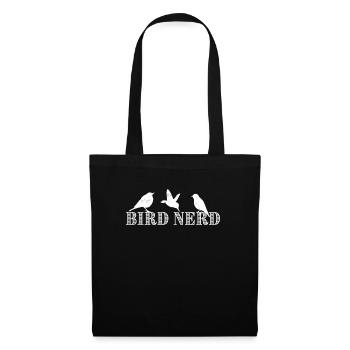Cadeau drôle d'observation d'oiseaux pour Birder et ornithologie - Sac en tissu - noir - Devant