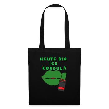 Cordula Fasching Geschenk und Idee für Schlager - Stoffbeutel - Schwarz - Vorne
