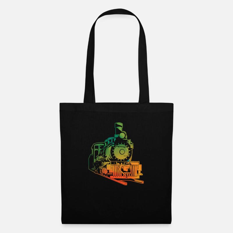train - Sac en tissu - noir