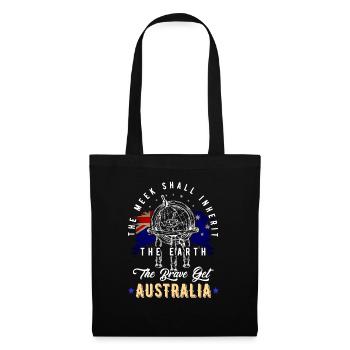 Australie - Sac en tissu - noir - Devant