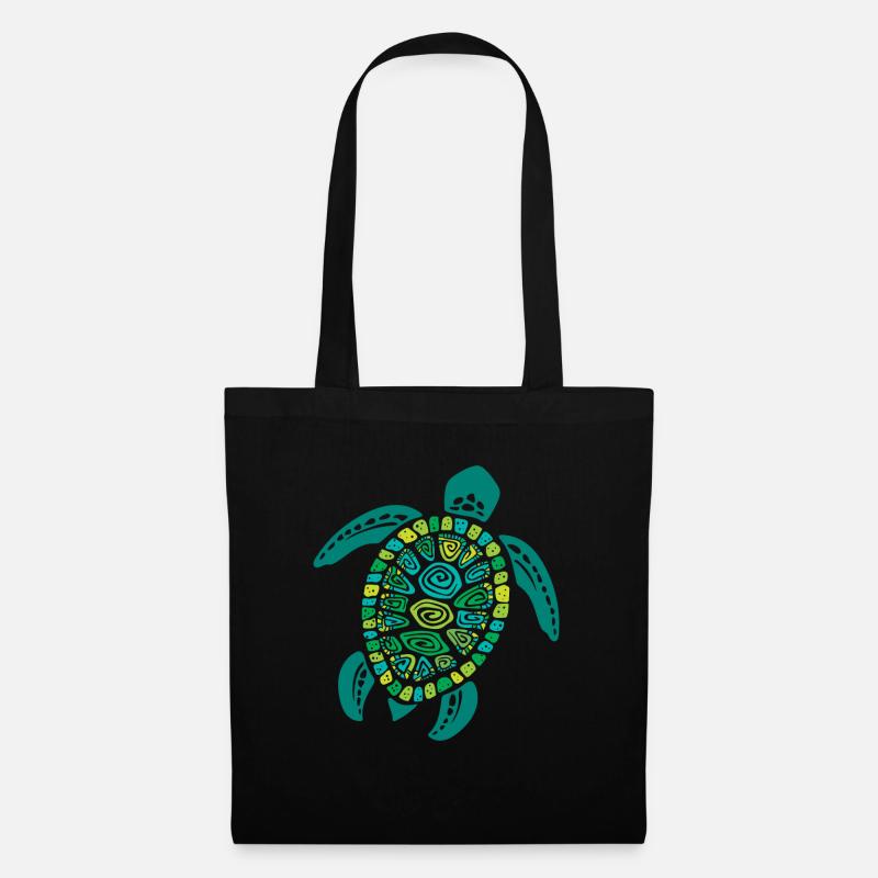 Rette die Schildkröte Rette den Planeten - Stoffbeutel - Schwarz