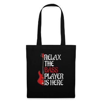 Bass joueur bassist de cadeaux - Sac en tissu - noir - Devant
