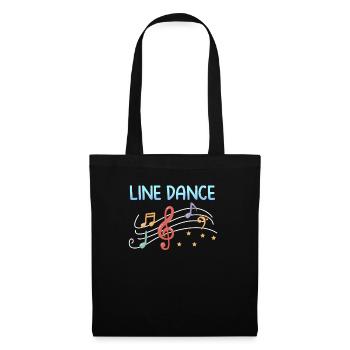 Line dance dance cowboy boots country gift - Tote Bag - black - Front