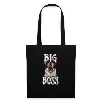 Chien Saint Bernard cadeau propriétaire Saint Bernard - Sac en tissu - noir - Devant