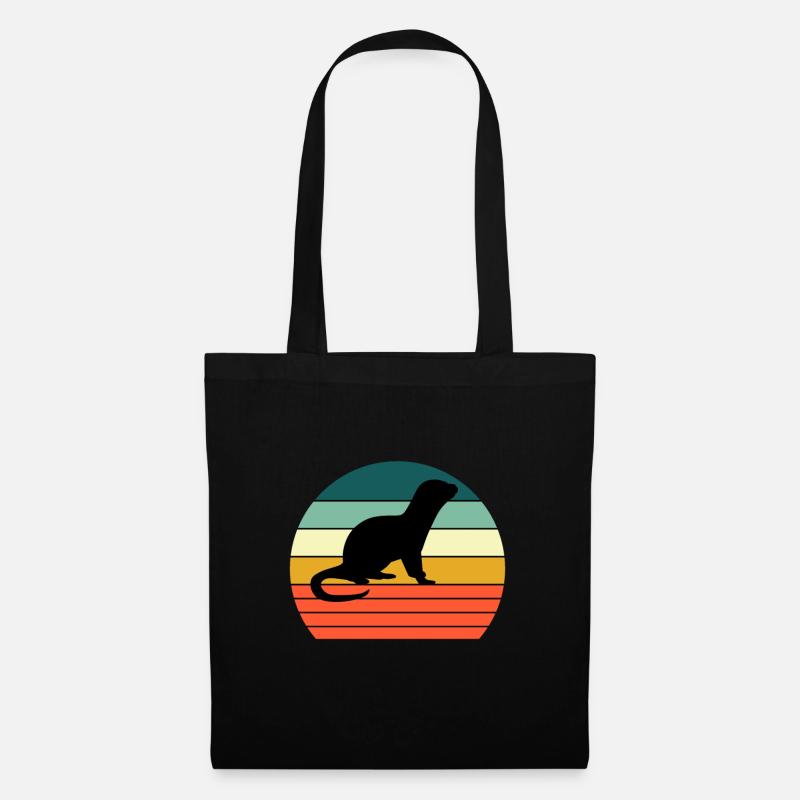 Otter Vintage - Stoffbeutel - Schwarz