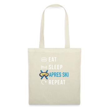 Eat sleep ski piste d'hiver - Sac en tissu - nature - Devant