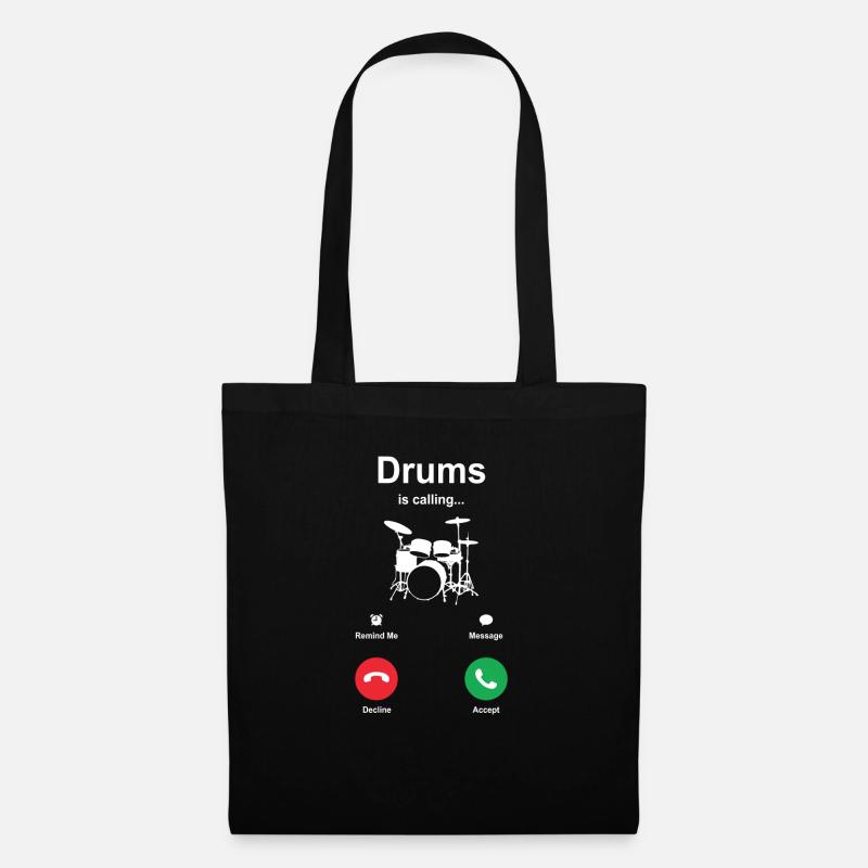 Drums - Tote Bag - black