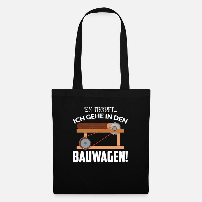 IN DEN BAUWAGEN - Stoffbeutel - Schwarz