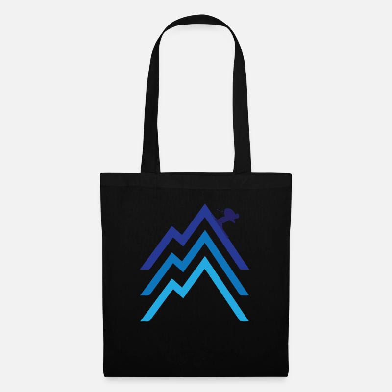 Ski - ski - Sac en tissu - noir