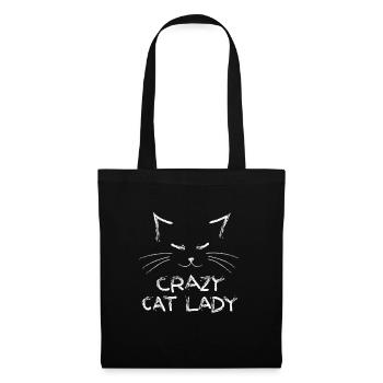Katze,kitty,animal,funny,humor,tier,Fellnase - Stoffbeutel - Schwarz - Vorne