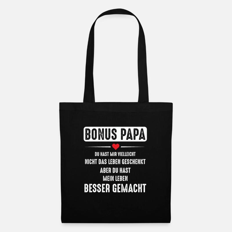 Der Bonuspapa - Stoffbeutel - Schwarz