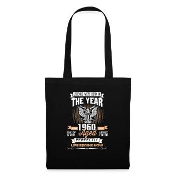 Legends Were Born in 1960 - Sac en tissu - noir - Devant