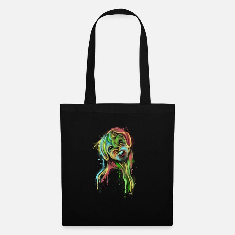 Goldendoodle Geschenk Golden Doodle Print - Stoffbeutel - Schwarz