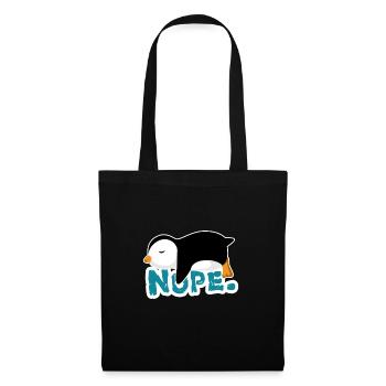 Nope Penguin Zookeeper Penguin owner gift - Tote Bag - black - Front