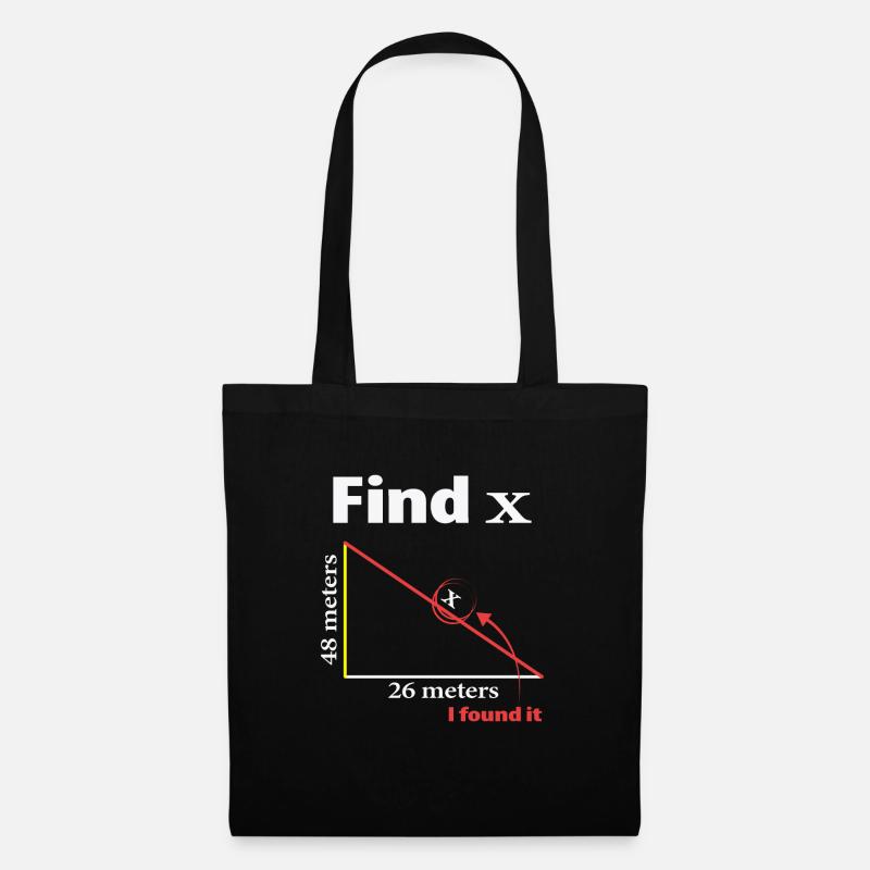 Pythagoras Triangle Mathematiker oder Mathe-Lehrer - Stoffbeutel - Schwarz