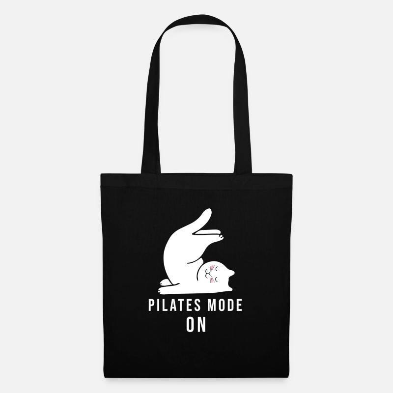Pilates mode on - Tote Bag - black