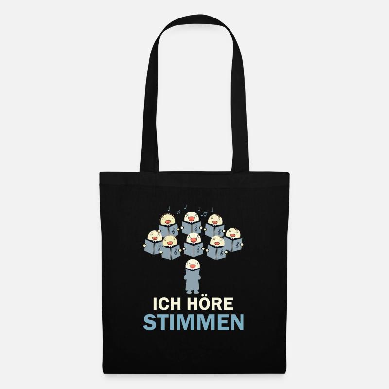 Ich höre Stimmen - Stoffbeutel - Schwarz