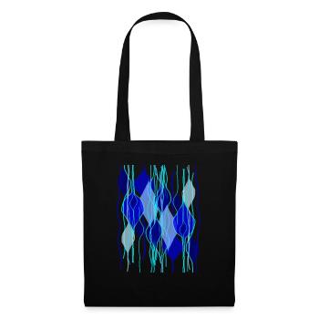 Conception de souris Fleda: formes abstraites de gouttes - Sac en tissu - noir - Devant