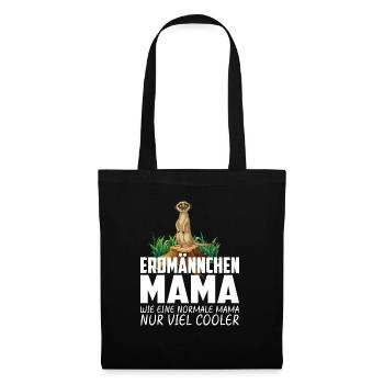 ERDMÄNNCHEN MAMA - Stoffbeutel - Schwarz - Vorne
