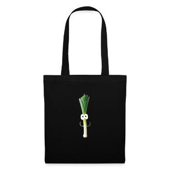 Fierté de poireau - Sac en tissu - noir - Devant