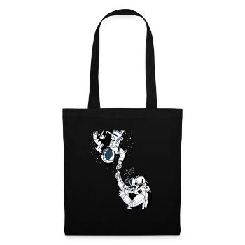 Espace cadeau impression plongeur et science de l'astronaute - Sac en tissu - noir - Devant