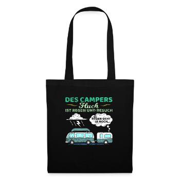 Camper Spruch Wohnwagen Wohnmobil Womo Camping - Stoffbeutel - Schwarz - Vorne