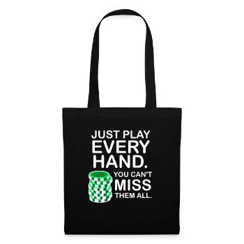 poker - Sac en tissu - noir - Devant