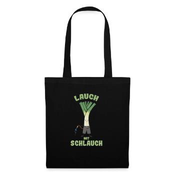 Lauch mit Schlauch Fitness Beginner Pumper - Stoffbeutel - Schwarz - Vorne