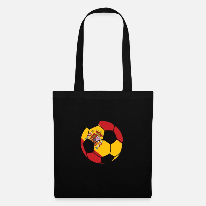 Spanien Fußball - Stoffbeutel - Schwarz