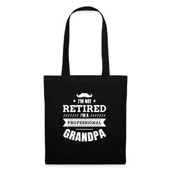 Grandpa - professional grandpa - Grandpa gift - Tote Bag - black - Front