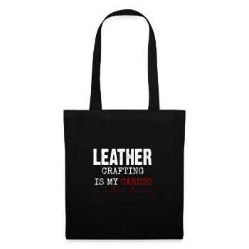 Leder Handwerk - Stoffbeutel - Schwarz - Vorne