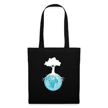 World Tree Roots Environmentalist and nature lover - Tote Bag - black - Front