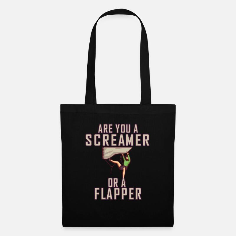 Climber Screamer Flapper Rock Climbing Climb Gift - Stoffbeutel - Schwarz