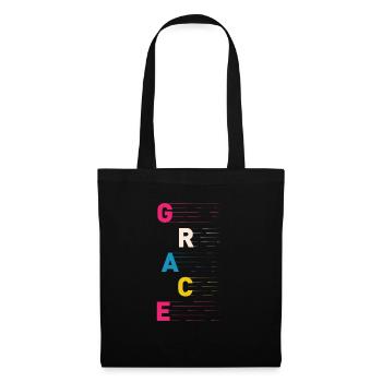 Grace - Christian Design - Grace - Tote Bag - black - Front