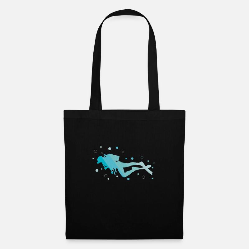 Les plongeurs - Sac en tissu - noir