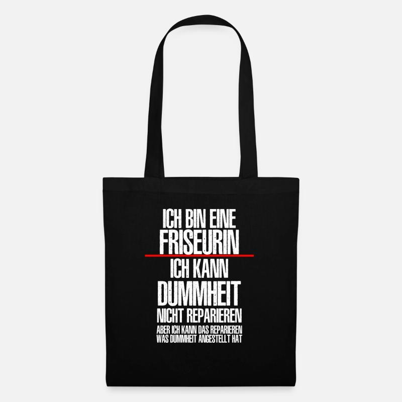 Ich Bin Eine FRISEURIN - Stoffbeutel - Schwarz