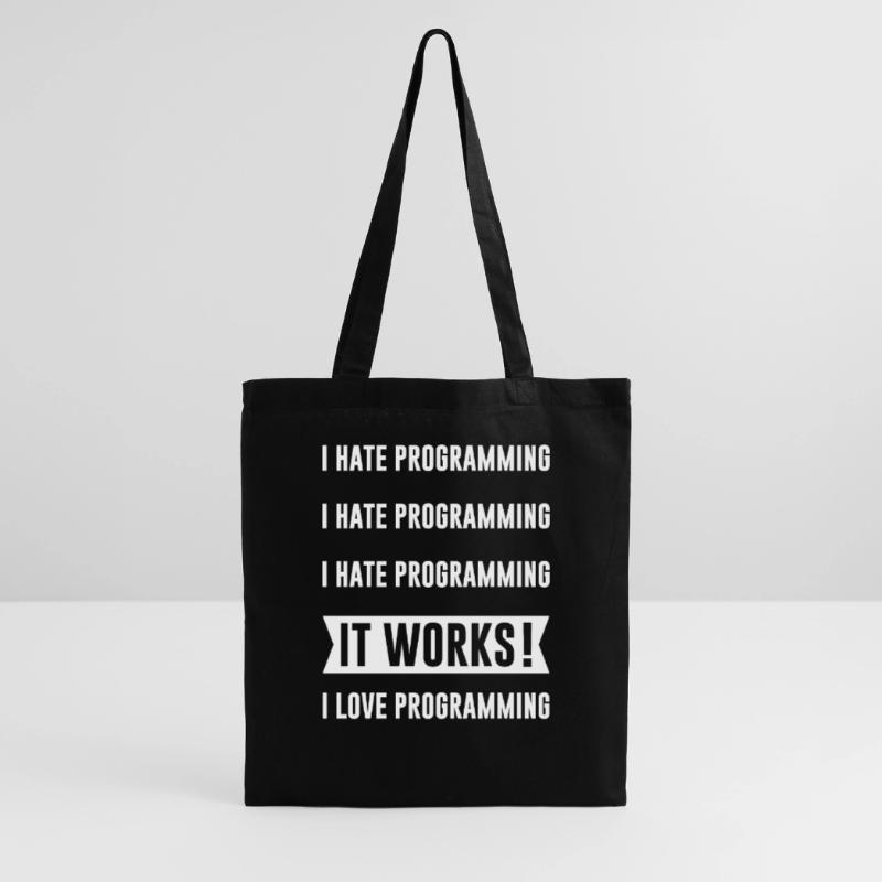 Programmierer - I HATE PROGRAMMING Stoffbeutel