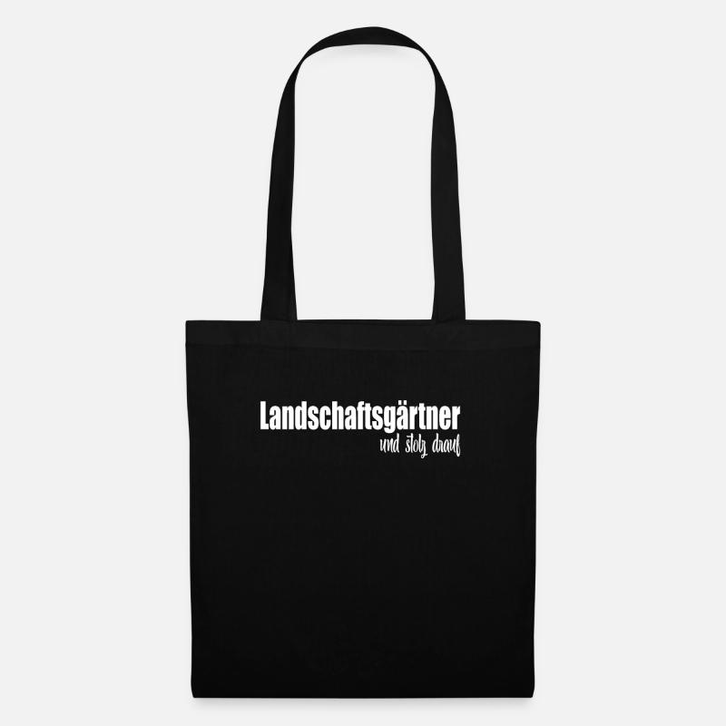 Landschaftsgärtner Gärtner Geschenkidee - Stoffbeutel - Schwarz