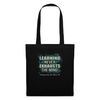 Léonard de Vinci - Sac en tissu - noir - Devant