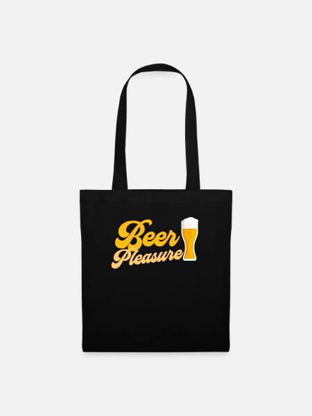 Bier Bierzelt - Stoffbeutel - Schwarz