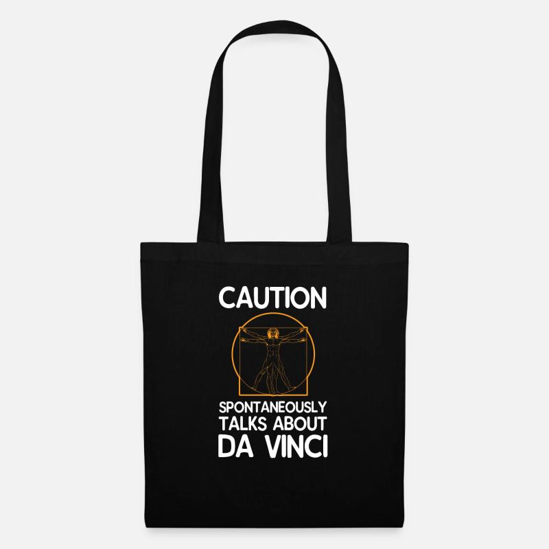 Leonardo da Vinci - Tote Bag - black