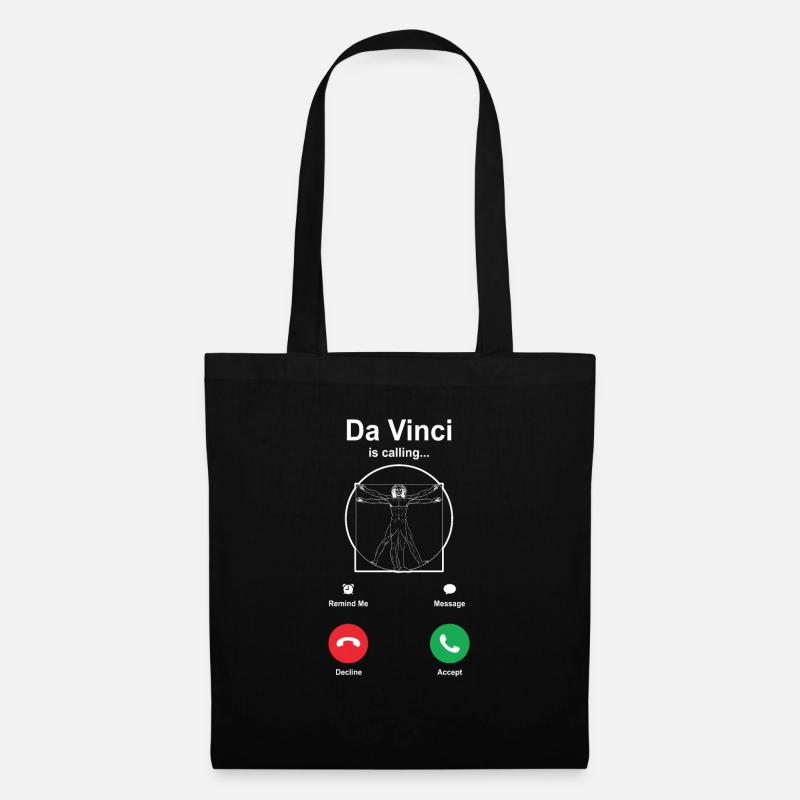 Leonardo da Vinci - Tote Bag - black