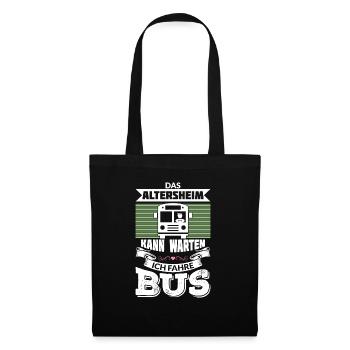DAS ALTERSHEIM KANN WARTEN ICH FAHRE BUS - Stoffbeutel - Schwarz - Vorne
