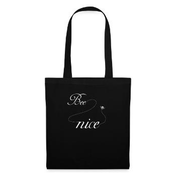 Bee nice nice bee gift beekeeper shirt - Tote Bag - black - Front