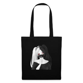 Gesugao Yandere Ecchi Otaku Waifu Anime - Sac en tissu - noir - Devant