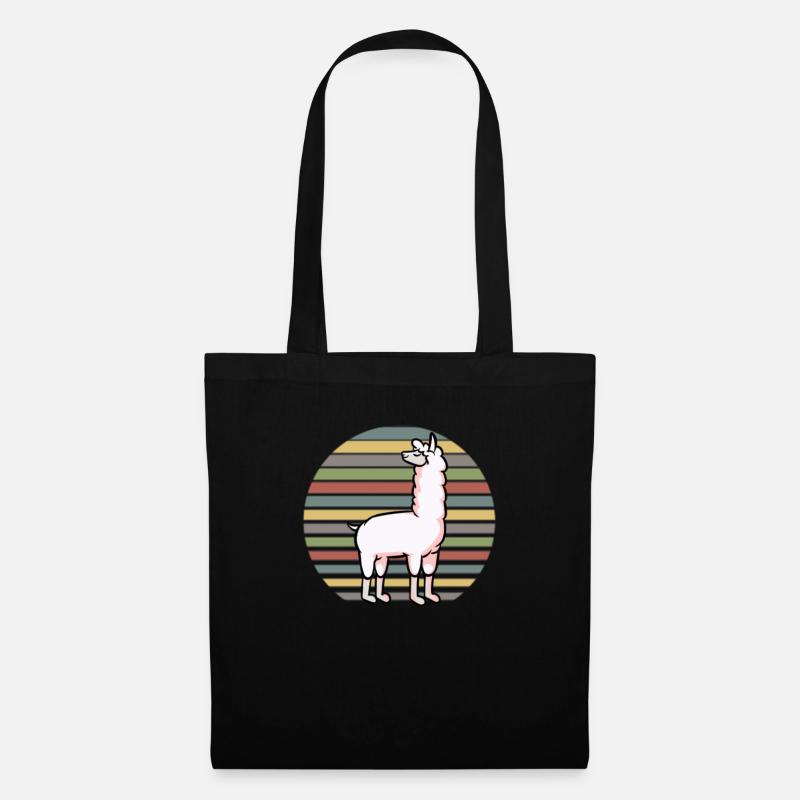 Lama - Stoffbeutel - Schwarz