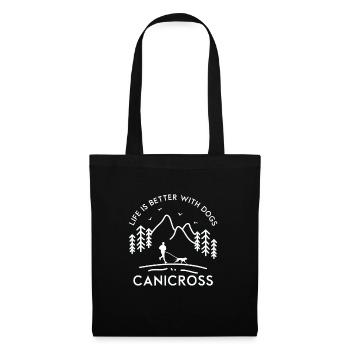 Canicross Dog Sport Dog Running Trail Running Gift - Tote Bag - black - Front