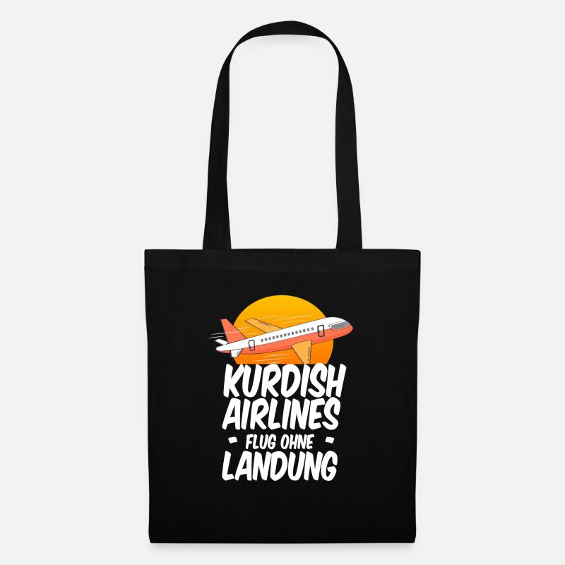 Kurdistan Kurde Kurden Geschenk azadi Rojava irak - Stoffbeutel - Schwarz